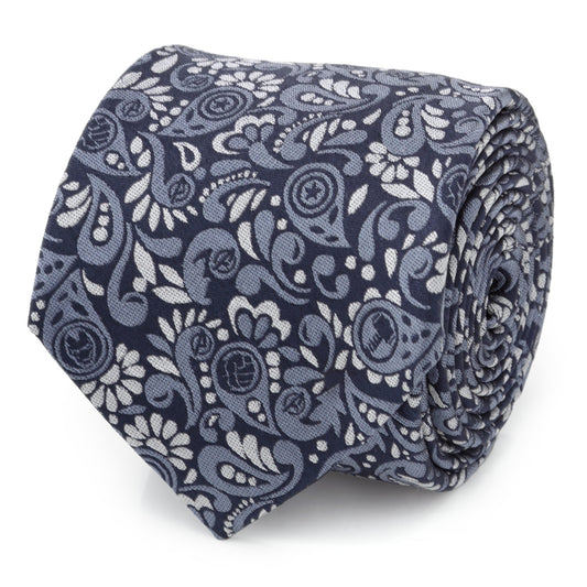 Marvel Avengers Paisley Icons Navy Men's Tie
