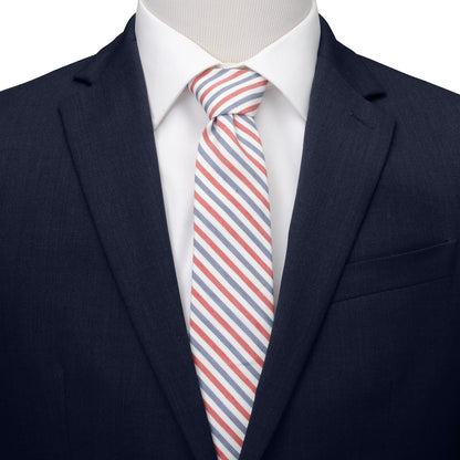Marvel Captain America Striped White Men's Tie