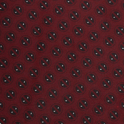 Marvel Deadpool Red Mask Silk Pocket Square