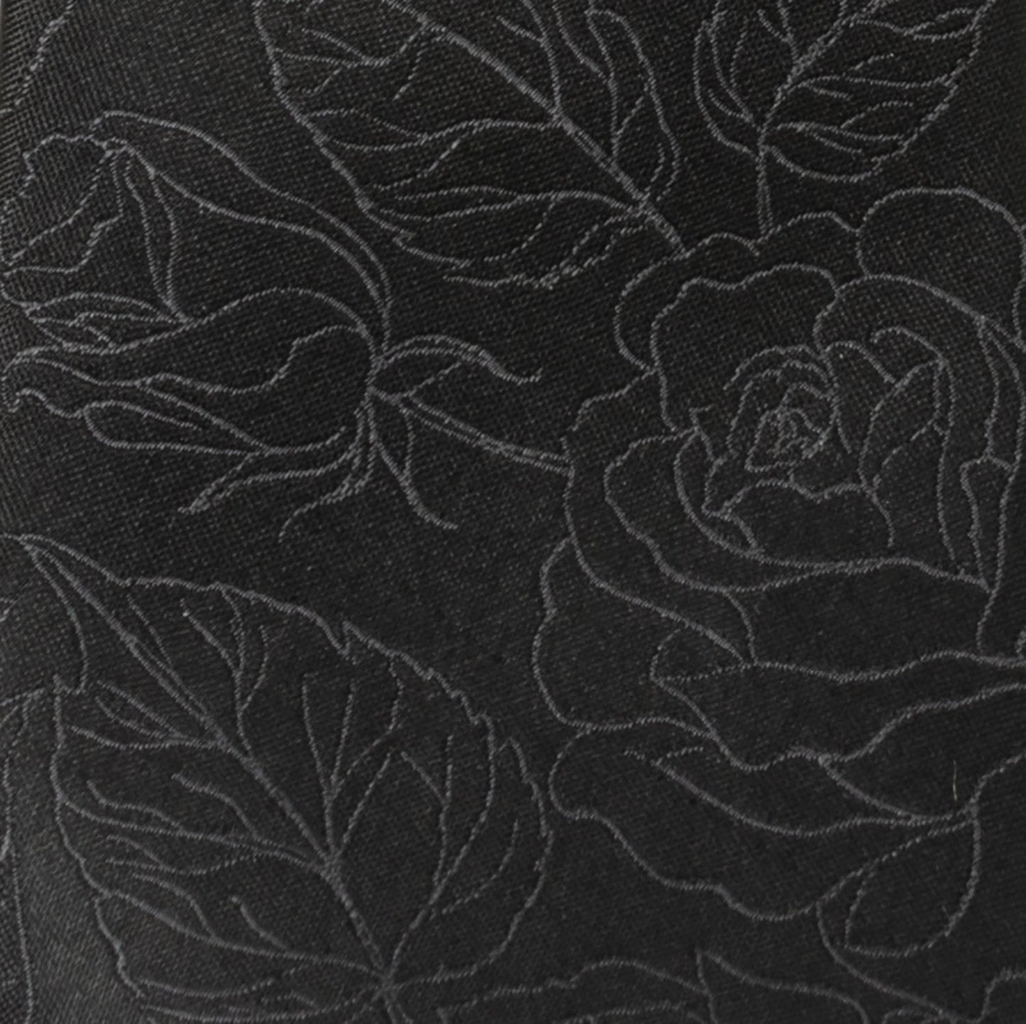 Black Floral Men's Tie