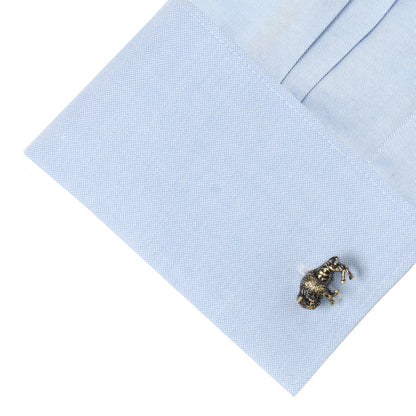 Antique Bronze Bison Cufflinks