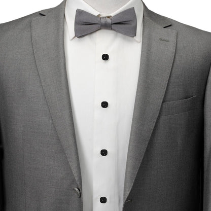 Stainless Steel with Black Pave Crystal 5-Studs