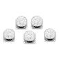 White Pave Crystal 5-Studs