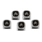 Faceted Onyx Cushion 5-Studs