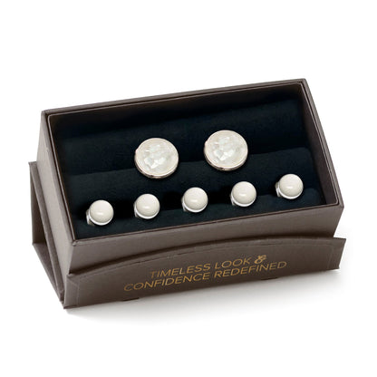 Mixed Mother of Pearl 5-Stud Set