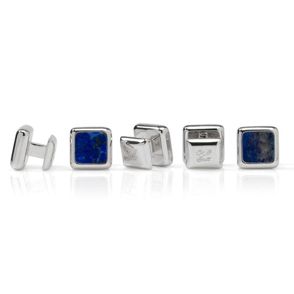 Sterling Silver and Lapis JFK Presidential Studs