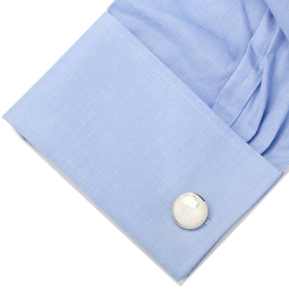 Sterling Mosaic Mother of Pearl Cufflinks