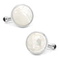 Sterling Mosaic Mother of Pearl Cufflinks