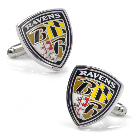 NFL Baltimore Ravens Shield Cufflinks
