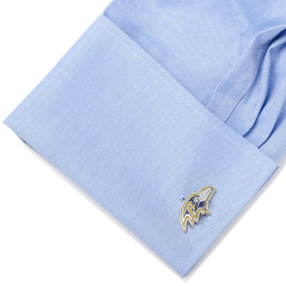 NFL Baltimore Ravens Cufflinks and Shield Tie Bar Gift Set