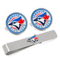 MLB Toronto Blue Jays Cufflinks and Tie Bar Gift Set