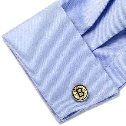 NHL Boston Bruins Cufflinks & Tie Clip Gift Set