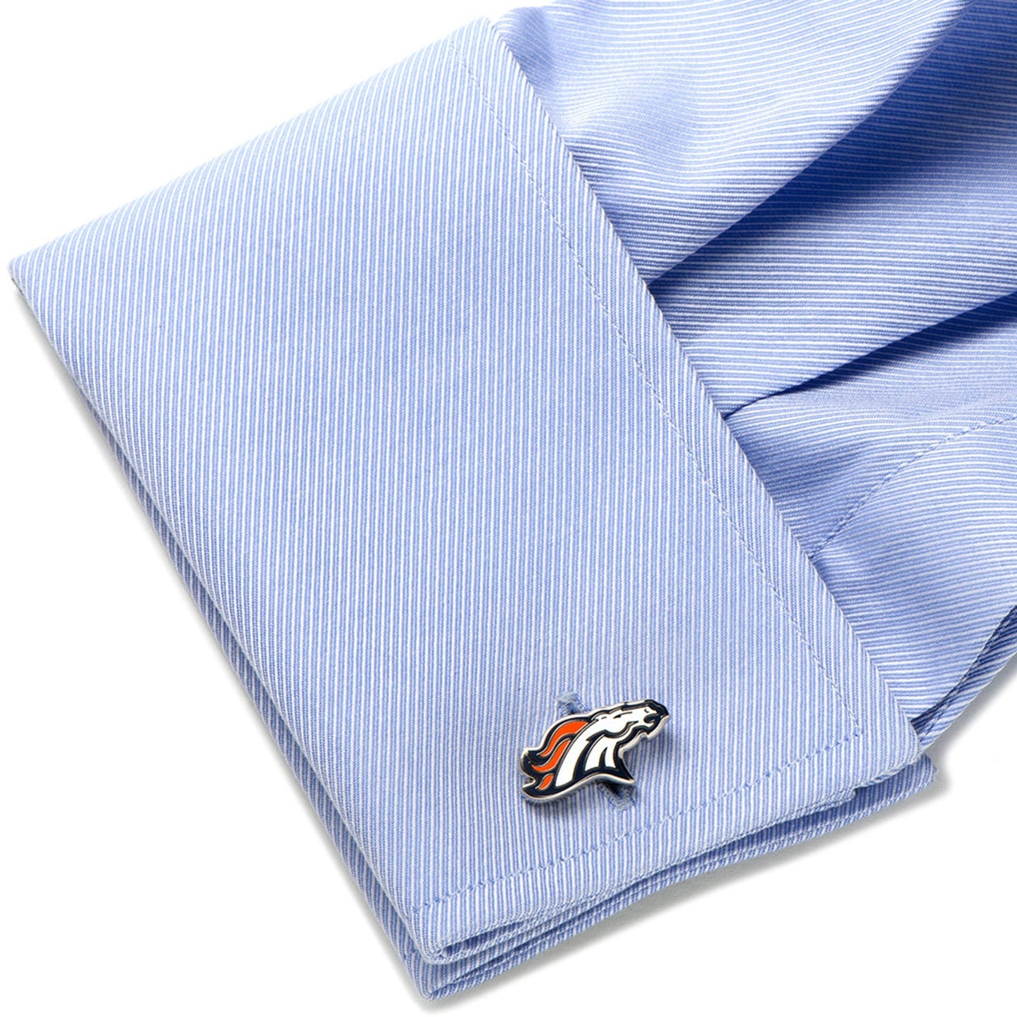 NFL Denver Broncos Cufflinks and Tie Bar Gift Set