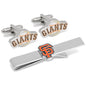 MLB San Francisco Giants Baseball Cufflinks and Tie Bar Gift Set