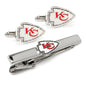 NFL Kansas City Chiefs Cufflinks and Tie Clip Gift Set