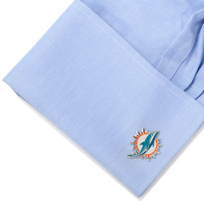 NFL Miami Dolphins Cufflinks and Tie Bar Gift Set