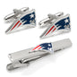 NFL New England Patriots Cufflinks and Tie Clip Gift Set