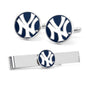 MLB New York Yankees Cufflinks and Tie Bar Gift Set