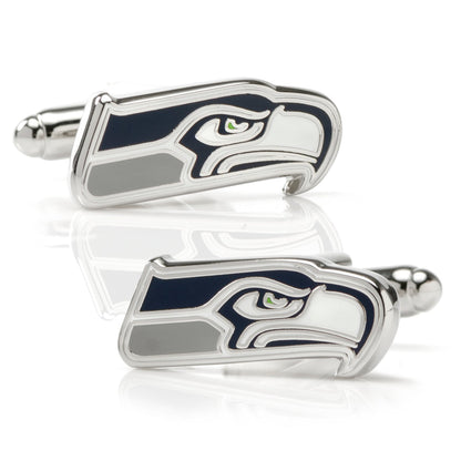 NFL Seattle Seahawks Cufflinks and Tie Bar Gift Set