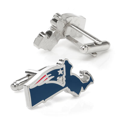 NFL New England Patriots State Shaped Cufflinks