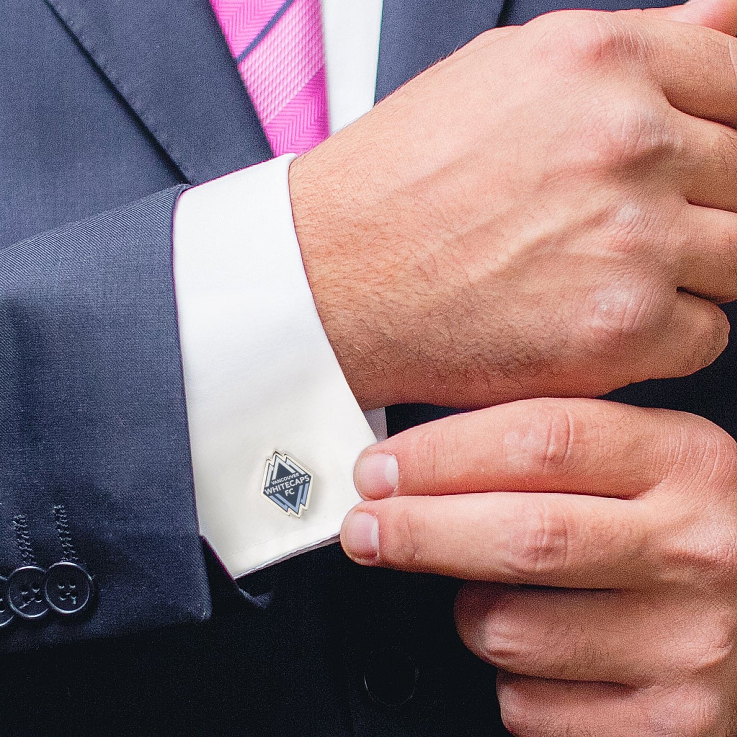 MLS Vancouver Whitecaps Cufflinks and Lapel Pin