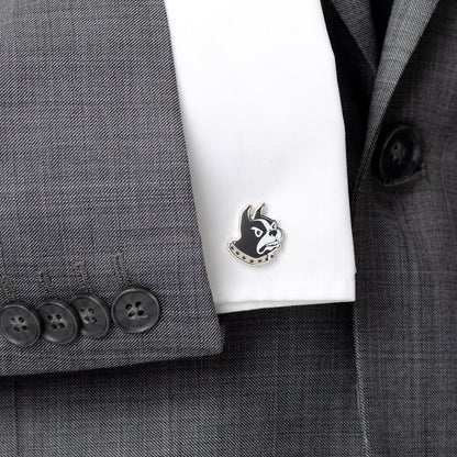 NCAA Wofford College Terrier Mascot Cufflinks