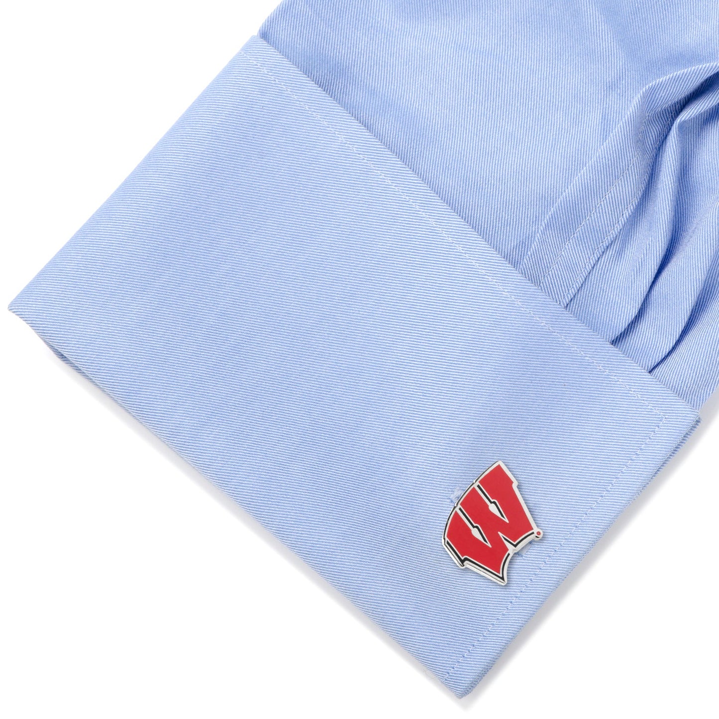 NCAA University of Wisconsin Badgers Cufflinks and Tie Bar Set