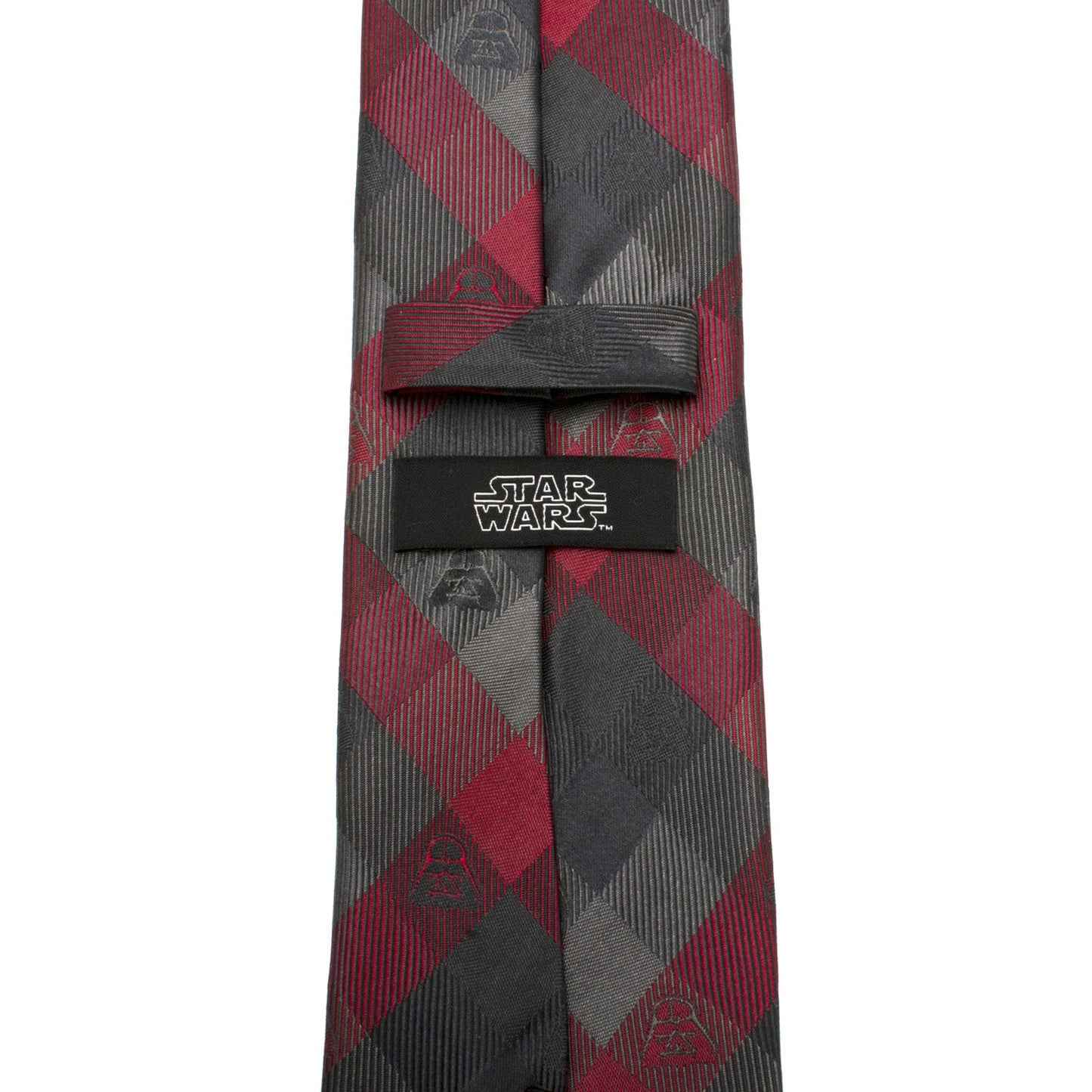 Star Wars Darth Vader Black and Red Plaid Tie