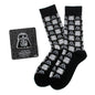 Star Wars Darth Vader and Stormtrooper Black Dress Socks and Darth Vader Lapel Pin Gift Set