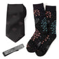 Star Wars Millennium Falcon Black Tie, X-Wing and Tie Fighter Battle Dress Socks, and Hyperspace Glow-in-the-Dark Tie Bar Gift Set