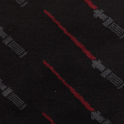 Star Wars Green and Red LIGHTSABER Pattern Black Dress Socks with Jedi Crest Lapel Pin Gift Set