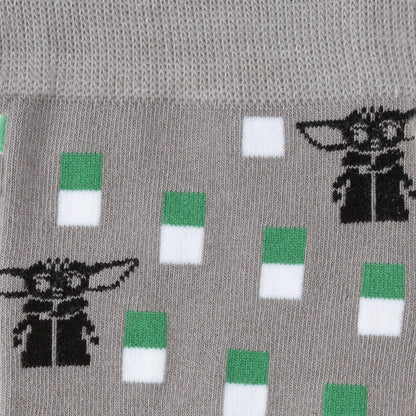 Star Wars Mandalorian and Grogu Gray Dress Socks and Lapel Pin Gift Set
