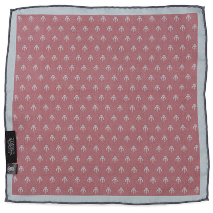 Star Wars Mandalorian Red Silk Pocket Square
