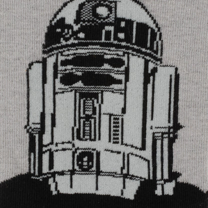 Star Wars R2-D2 Men's Gray and Black Mod Dress Socks and Lapel Pin Gift Set