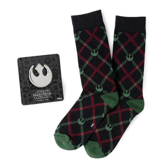 Star Wars Rebel Alliance Dress Socks and Lapel Pin Gift Set