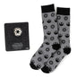 Star Wars Rebel Alliance Starbird Crest and Imperial Crest Gray Dress Socks and Lapel Pin Gift Set