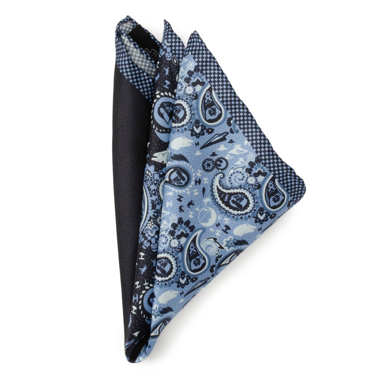 Star Wars Darth Vader Blue Paisley Pocket Square