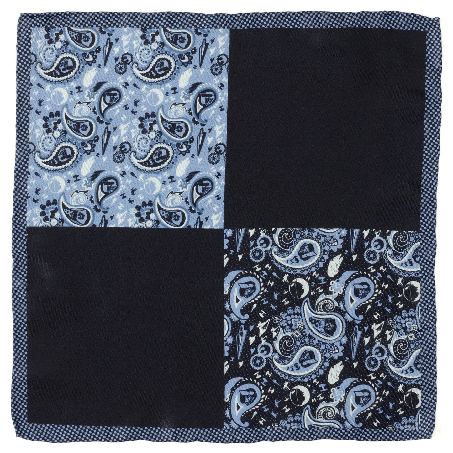 Star Wars Darth Vader Blue Paisley Pocket Square