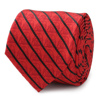 Star Wars Darth Vader Red and Black Striped Tie