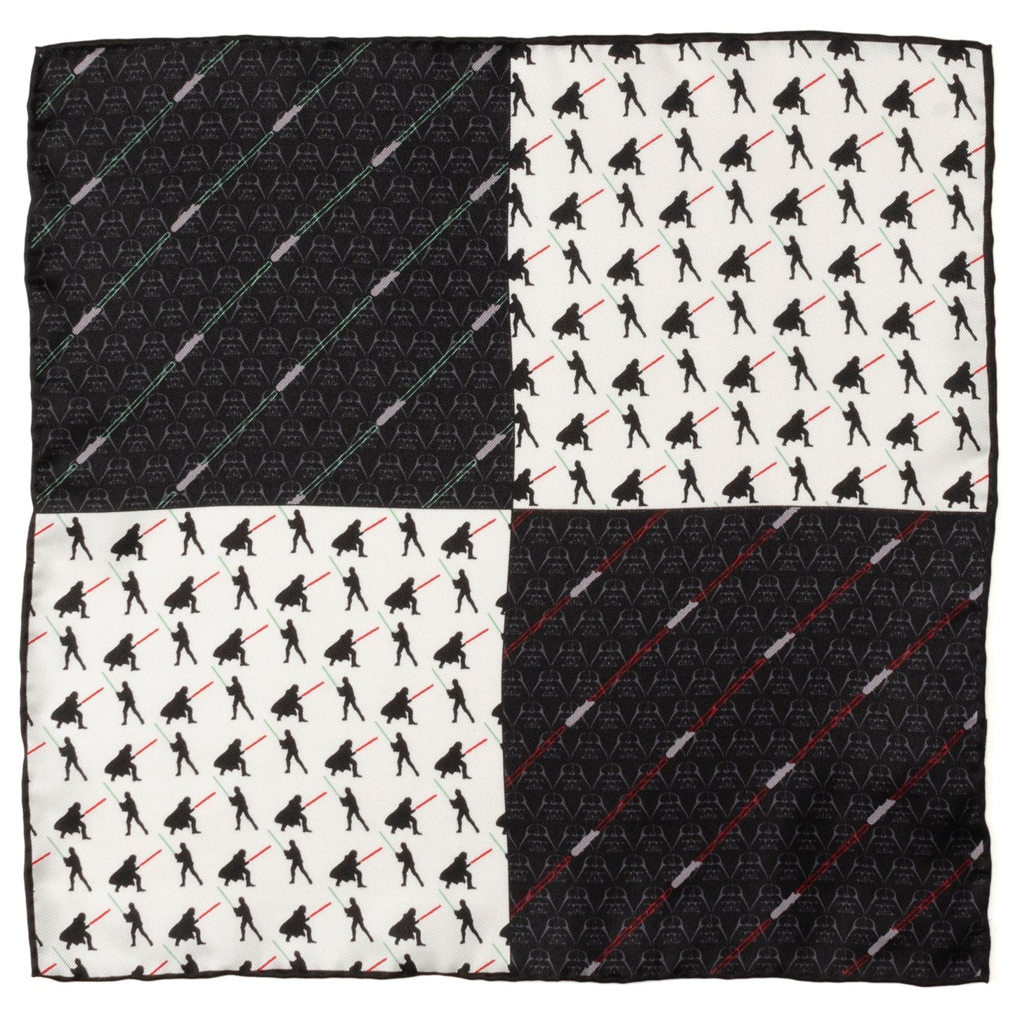 Star Wars Darth Vader and Luke Skywalker LIGHTSABER Battle Pocket Square