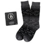 Star Wars Yoda Black Charcoal Dress Socks and Jedi Crest Lapel Pin Gift Set
