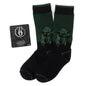 Star Wars Yoda Green Dress Socks and Jedi Order Crest Lapel Pin Gift Set