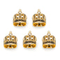 VDP 3D Crown Royal Gold Stainless Studs