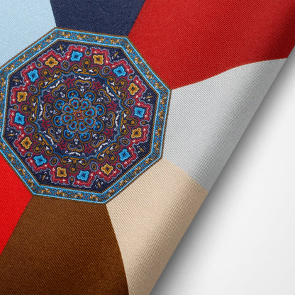 VDP Multi Colored Paisley Pocket Square