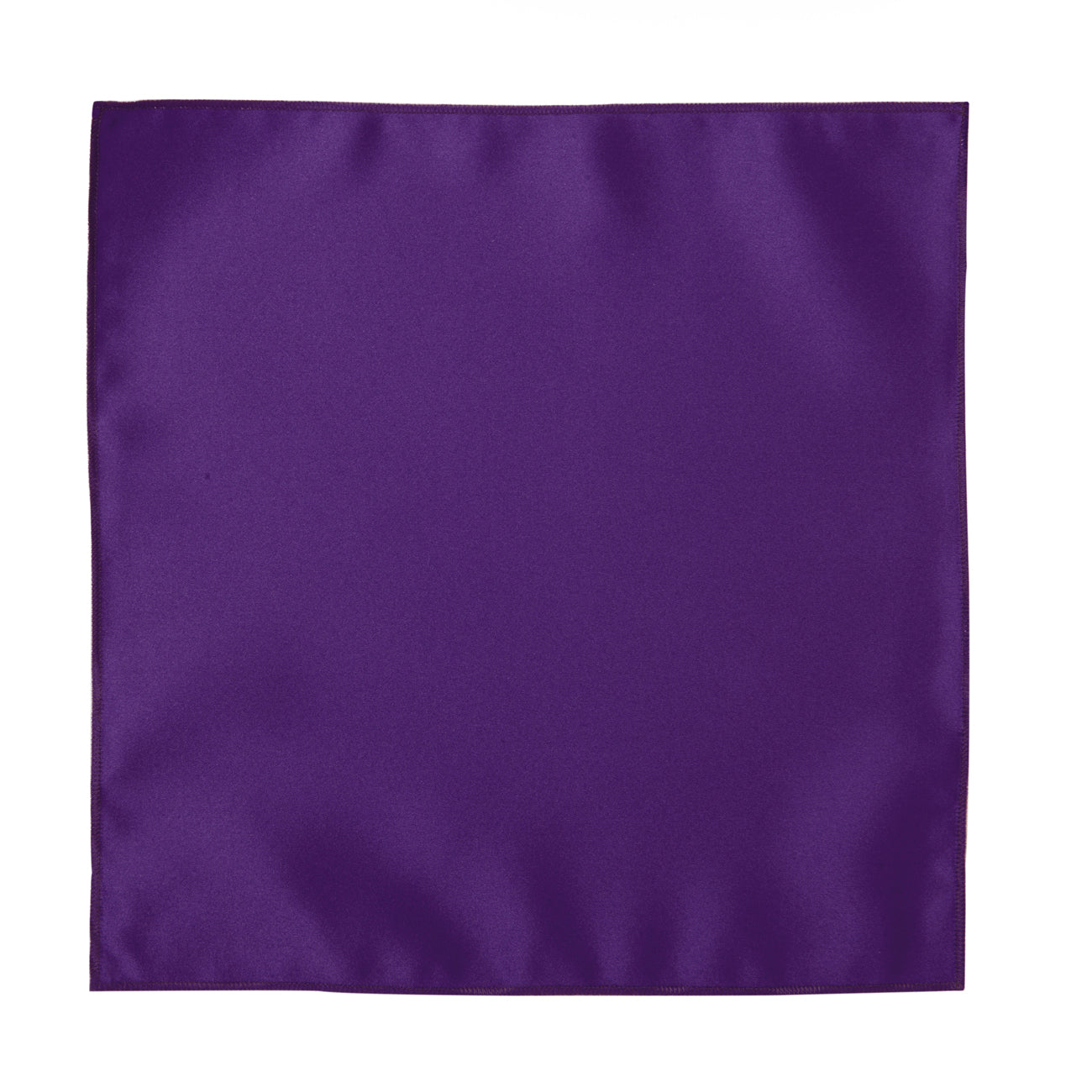 Plum Satin Pocket Square