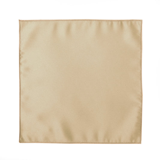 Champagne Satin Pocket Square