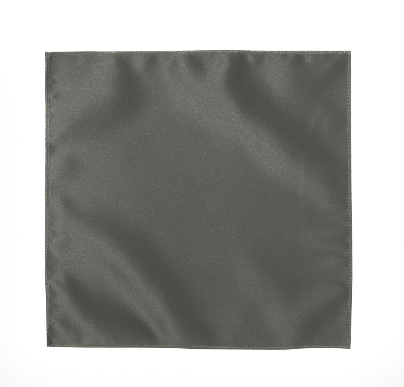 Pewter Satin Pocket Square