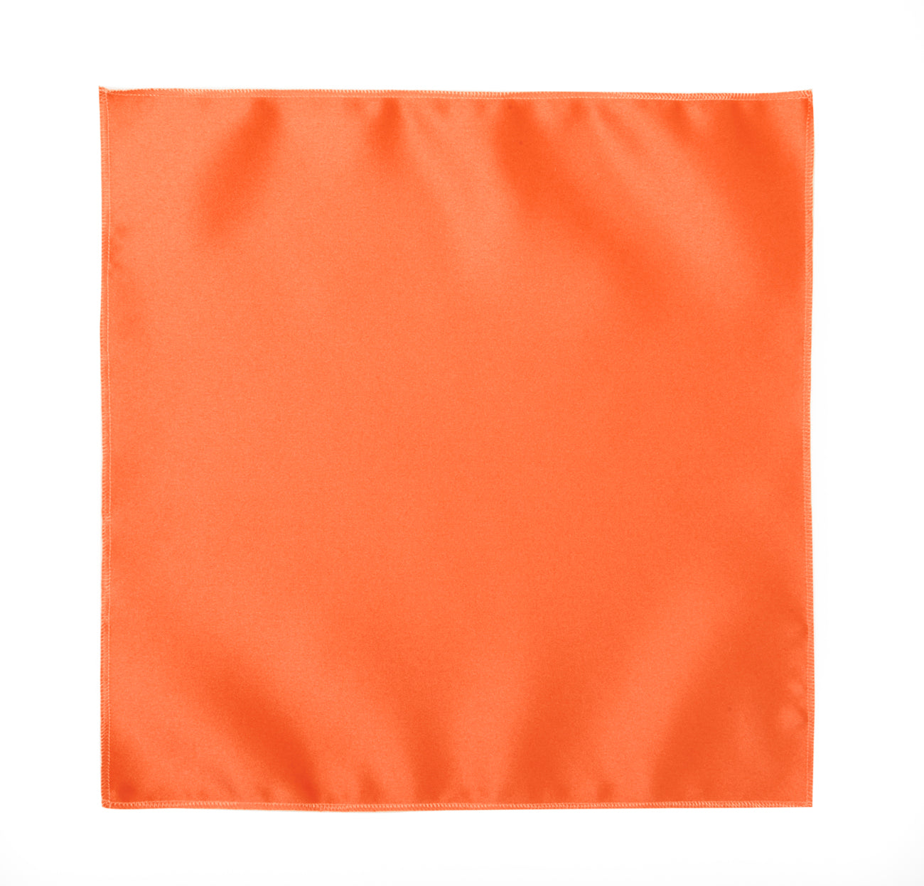 Tangerine Satin Pocket Square