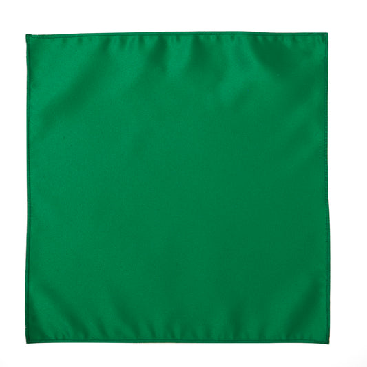 Kelly Green Satin Pocket Square