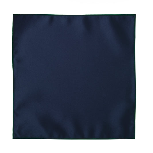 Navy Satin Pocket Square